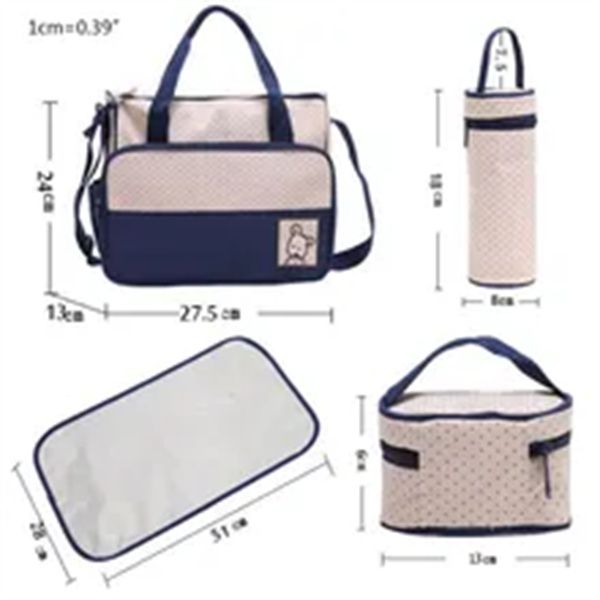 5 pcs multifunctional set baby changing diaper bag maternity mummy handbag bottle holder portable nappy basket storage organiser a5, Black
5 pcs multifunctional set baby changing diaper bag maternity mummy handbag bottle holder portable nappy basket storage organiser a5, Black
