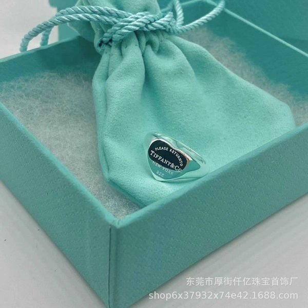 designer new tiffay s925 sterling silver high edition seal ring love fashion simple
designer new tiffay s925 sterling silver high edition seal ring love fashion simple