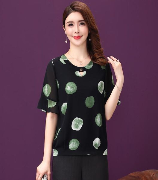 8699 blx new women fashion summer blouses hollow out round collar half flare sleeve lady dots printing casual blouse green p9502942, White
8699 blx new women fashion summer blouses hollow out round collar half flare sleeve lady dots printing casual blouse green p9502942, White