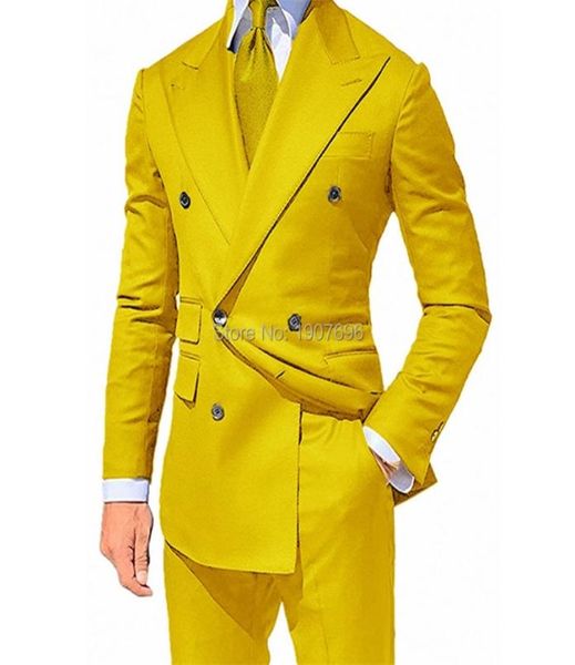 men039s suits blazers yellow double breasted slim fit suits for men peaked lapel custom 2 piece wedding groom tuxedos male fash1531826, White;black
men039s suits blazers yellow double breasted slim fit suits for men peaked lapel custom 2 piece wedding groom tuxedos male fash1531826, White;black