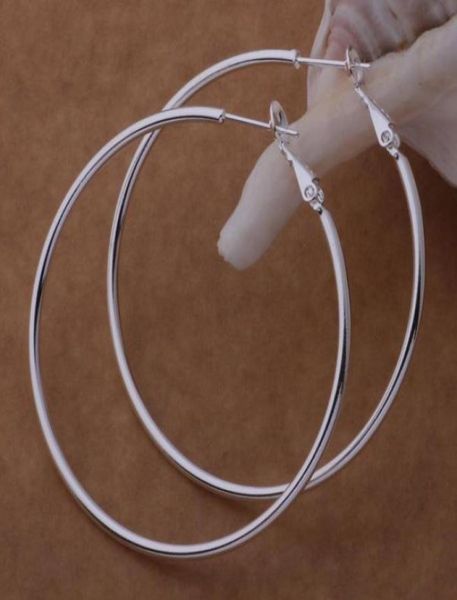 925 sterling silver hoop earrings large diameter 58cm fashion party jewelry pretty cute christmas gift 3286478, Golden;silver
925 sterling silver hoop earrings large diameter 58cm fashion party jewelry pretty cute christmas gift 3286478, Golden;silver