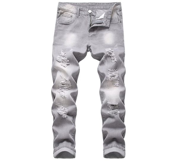 men ripped jeans gray slim straight men nonstretch trousers destroyed brand hole grey jeans male7274686, Blue
men ripped jeans gray slim straight men nonstretch trousers destroyed brand hole grey jeans male7274686, Blue