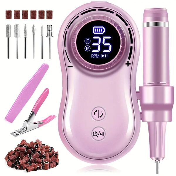 professional nail drill rechargeable portable electric efile machine for acrylic nail gel manicure pedicure polishing shape set grinder remo
professional nail drill rechargeable portable electric efile machine for acrylic nail gel manicure pedicure polishing shape set grinder remo
