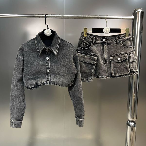 basic casual dresses prepomp spring turn down collar long sleeve short grey denim jacket double pockets mini skirt two piece set outfits gh3, Black;gray
basic casual dresses prepomp spring turn down collar long sleeve short grey denim jacket double pockets mini skirt two piece set outfits gh3, Black;gray