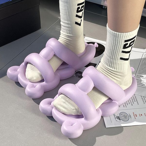 slippers women's summer funny cartoon cute balloon bear shape slides fashion platform soft non-slip sandals indoor bathroom slippers 23, Black
slippers women's summer funny cartoon cute balloon bear shape slides fashion platform soft non-slip sandals indoor bathroom slippers 23, Black