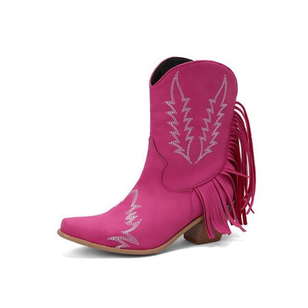 boots embroidery botas mujer faux leather cowboy ankle boots for women 6cm high heel boots print western cowgirl boots 43 230809, Black
boots embroidery botas mujer faux leather cowboy ankle boots for women 6cm high heel boots print western cowgirl boots 43 230809, Black
