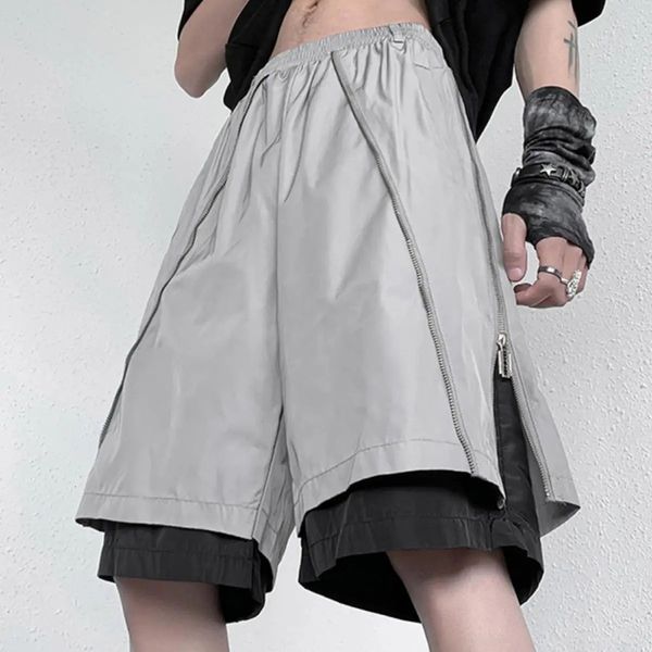 men's shorts summer american street hiphop fake twopiece contrast color function casual fivepoint pants y2k loose 230809, White;black
men's shorts summer american street hiphop fake twopiece contrast color function casual fivepoint pants y2k loose 230809, White;black