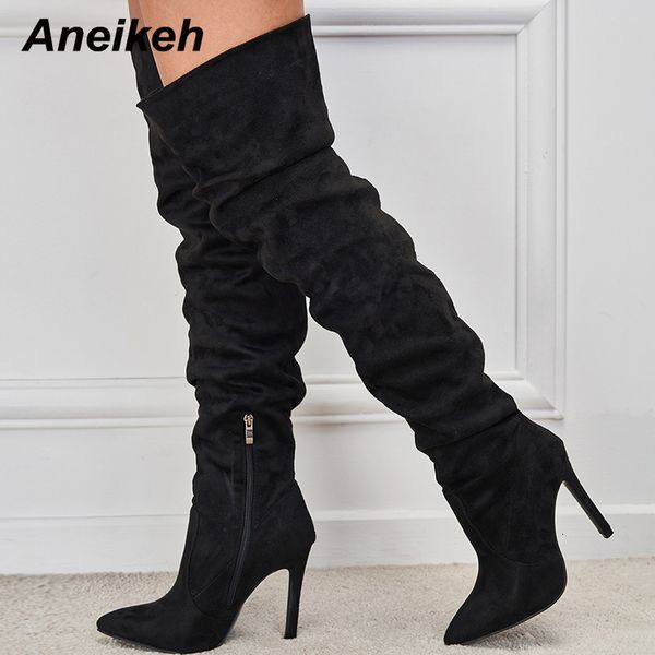 boots aneikeh women pointed toe thin heel over knee 2023 spring autumn flock splicing side zipper chelsea party ball 230810, Black
boots aneikeh women pointed toe thin heel over knee 2023 spring autumn flock splicing side zipper chelsea party ball 230810, Black