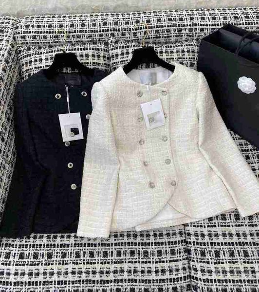 women's jackets designer 2023 early autumn new small fragrant round neck double breasted fashion versatile tweed coat for women b6ts, Black;brown
women's jackets designer 2023 early autumn new small fragrant round neck double breasted fashion versatile tweed coat for women b6ts, Black;brown
