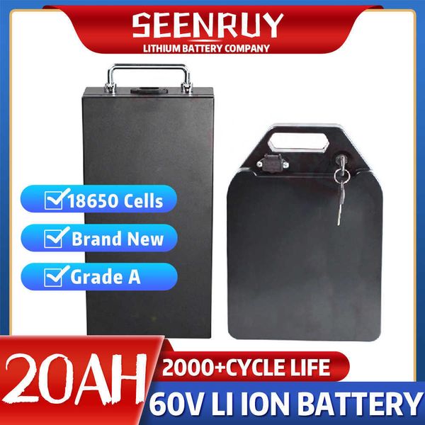 Image of 60V 20Ah Li ion 18Ah Lithium Battery for X7 Citycoco Electric Scooter Bicycle +5A Charger