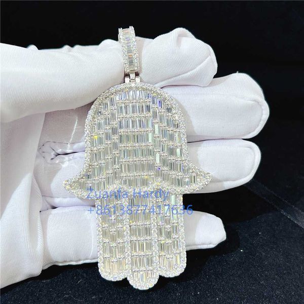 luxury hip hop jewelry mens iced out pendant 925 sterling silver vvs moissanite baguette diamond hamsa pendant
luxury hip hop jewelry mens iced out pendant 925 sterling silver vvs moissanite baguette diamond hamsa pendant