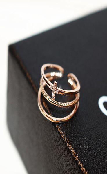 korean version of the trend punk threelayer zircon plated 18k gold female ring simple and exquisite female wild ring jewelry gift2764989, Silver
korean version of the trend punk threelayer zircon plated 18k gold female ring simple and exquisite female wild ring jewelry gift2764989, Silver