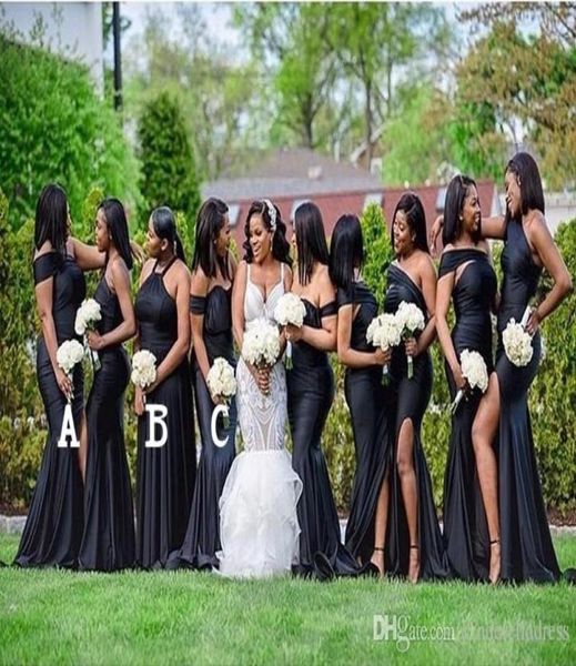 african split bridesmaid dresses mermaid spaghetti mix style plus size long maid of honor prom gowns custom made9495851, White;pink
african split bridesmaid dresses mermaid spaghetti mix style plus size long maid of honor prom gowns custom made9495851, White;pink
