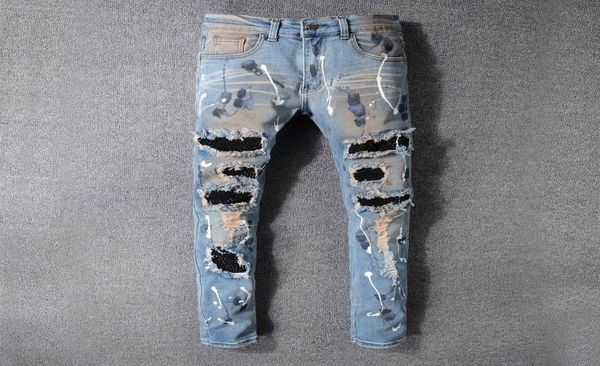 famous brand mens designer jeans slim fit mens skinny jeans men women motorcycle biker hip hop distressed ripped jeans pants4226969, Blue
famous brand mens designer jeans slim fit mens skinny jeans men women motorcycle biker hip hop distressed ripped jeans pants4226969, Blue