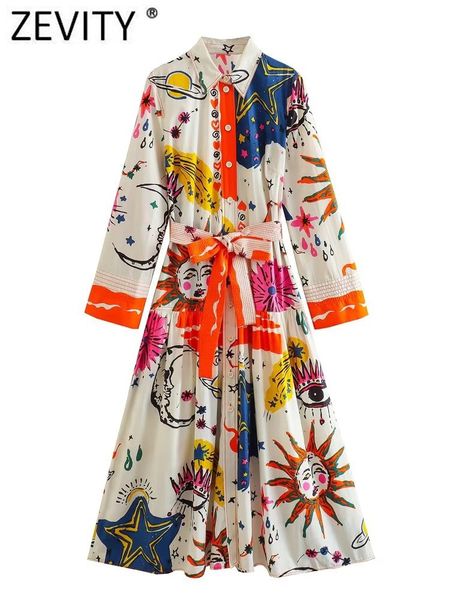 urban dresses zevity 2023 women vintage graffiti totem floral print color match bow sashes midi shirt dress office lady chic vestidos ds3902, White;black
urban dresses zevity 2023 women vintage graffiti totem floral print color match bow sashes midi shirt dress office lady chic vestidos ds3902, White;black