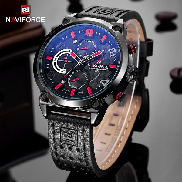 wristwatches naviforce luxury brand man sports waterproof wristwatch men quartz genuine leather watch day and date display male clock nf9068, Slivery;brown
wristwatches naviforce luxury brand man sports waterproof wristwatch men quartz genuine leather watch day and date display male clock nf9068, Slivery;brown