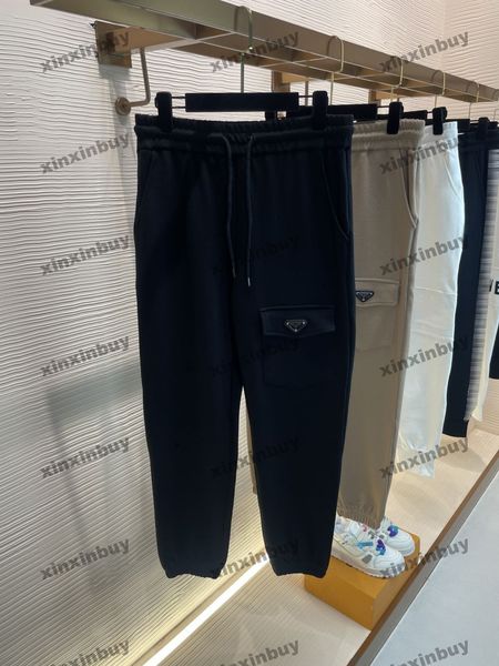 xinxinbuy men women designer pant metal triangle label pocket spring summer casual pants letter black khaki xs-2xl, Black;brown
xinxinbuy men women designer pant metal triangle label pocket spring summer casual pants letter black khaki xs-2xl, Black;brown