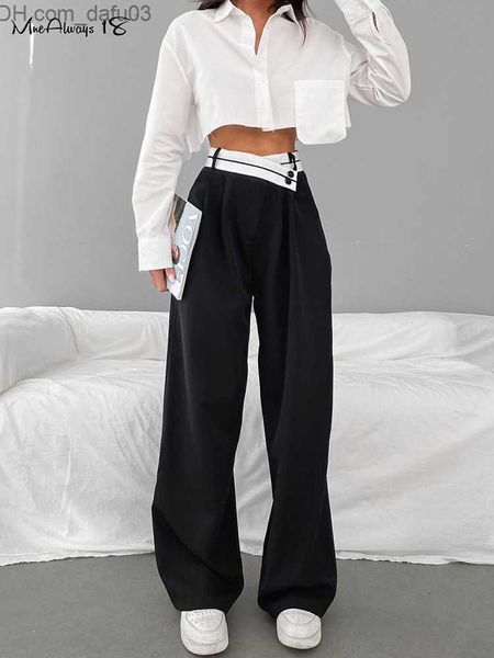 women's pants capris mnealways18 patch work wide leg pants women's black contrast casual high waist pants spring/summer 2023 lugga, Black;white
women's pants capris mnealways18 patch work wide leg pants women's black contrast casual high waist pants spring/summer 2023 lugga, Black;white