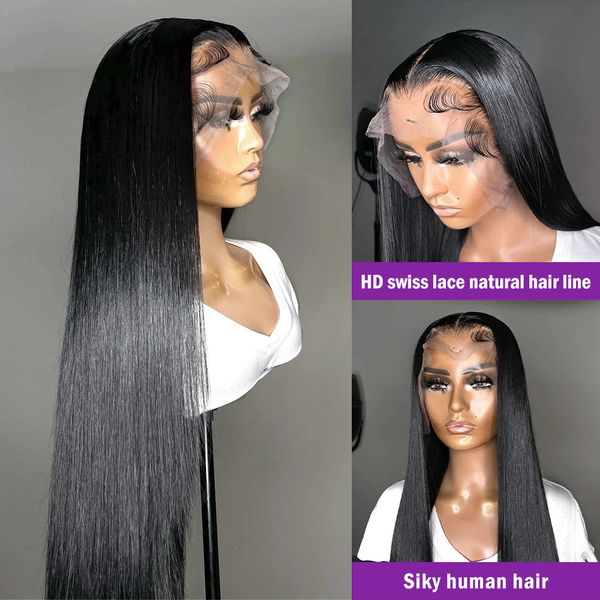 40 inch bone straight 13x6 hd transparent lace frontal wigs human hair brazilian remy 13x4 lace front wig 180% for women, Black
40 inch bone straight 13x6 hd transparent lace frontal wigs human hair brazilian remy 13x4 lace front wig 180% for women, Black