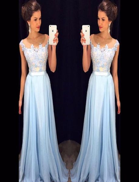blue lace appliques long prom dresses scoop neck floor length chiffon evening party dress party elegant formal dress8433910, Black
blue lace appliques long prom dresses scoop neck floor length chiffon evening party dress party elegant formal dress8433910, Black