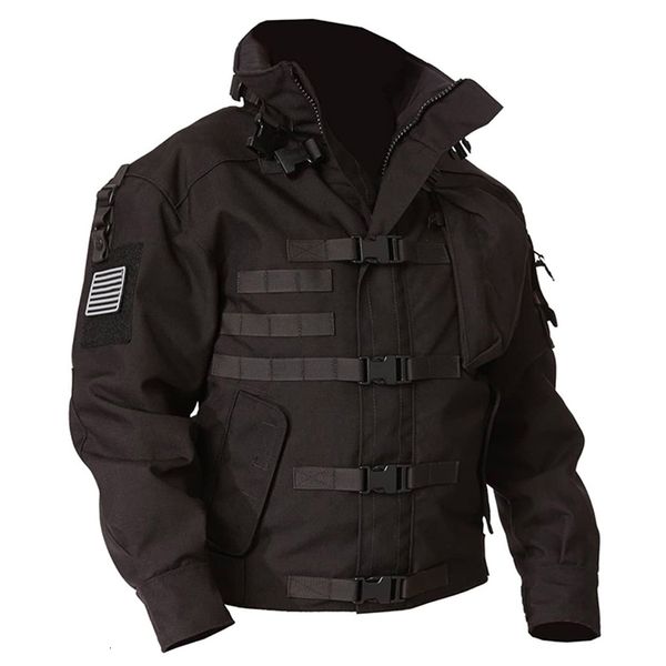 men's jackets military tactical jacket men waterproof wear-resistant multi-pocket bomber jackets outdoor hiking windproof coat 230809, Black;brown
men's jackets military tactical jacket men waterproof wear-resistant multi-pocket bomber jackets outdoor hiking windproof coat 230809, Black;brown