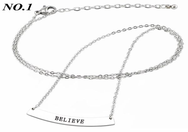316l stainless steel engraved positive inspirational quote pendant mantra necklace women jewelry mathch with 20inch chain9488482, Silver
316l stainless steel engraved positive inspirational quote pendant mantra necklace women jewelry mathch with 20inch chain9488482, Silver