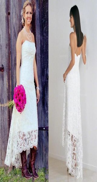 fashionable high low wedding dresses vintage lace strapless garden cowgirl country lace short beach wedding bridal gowns6549011, White
fashionable high low wedding dresses vintage lace strapless garden cowgirl country lace short beach wedding bridal gowns6549011, White