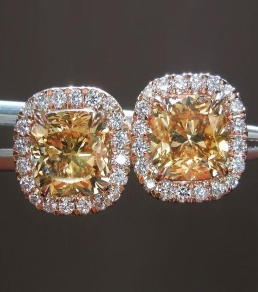 18k rose gold cushion cut 6mm lab diamond stud earring 925 sterling silver engagement wedding earrings for women party jewelry5504384, Golden;silver
18k rose gold cushion cut 6mm lab diamond stud earring 925 sterling silver engagement wedding earrings for women party jewelry5504384, Golden;silver
