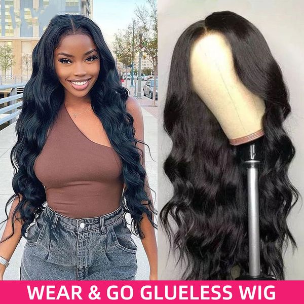 13*4glueless human hair wig body wave lace closure wigs easy to install peruvian body wave precut hd lace wig, Black
13*4glueless human hair wig body wave lace closure wigs easy to install peruvian body wave precut hd lace wig, Black
