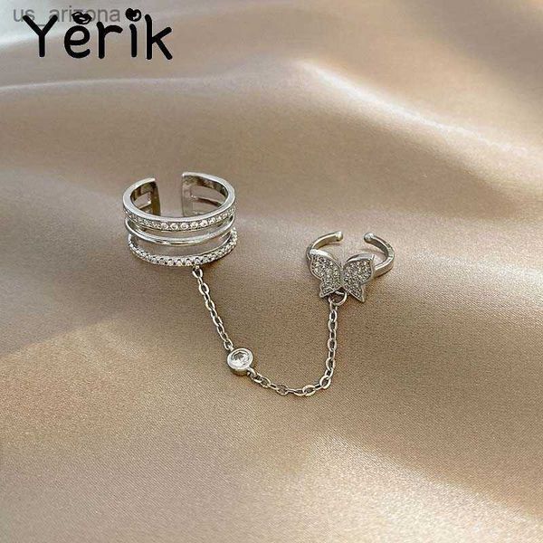 yerik double finger chain rings for women ring set tassel butterfly punk rings jewelry ladies fashion hip hop jewelry gifts new l230620, Silver
yerik double finger chain rings for women ring set tassel butterfly punk rings jewelry ladies fashion hip hop jewelry gifts new l230620, Silver