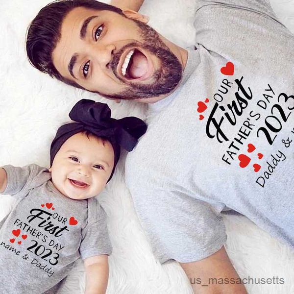 family matching outfits custom name our first father's day 2023 and daughter son family match outfits baby bodysuit fathers day persona, Blue
family matching outfits custom name our first father's day 2023 and daughter son family match outfits baby bodysuit fathers day persona, Blue