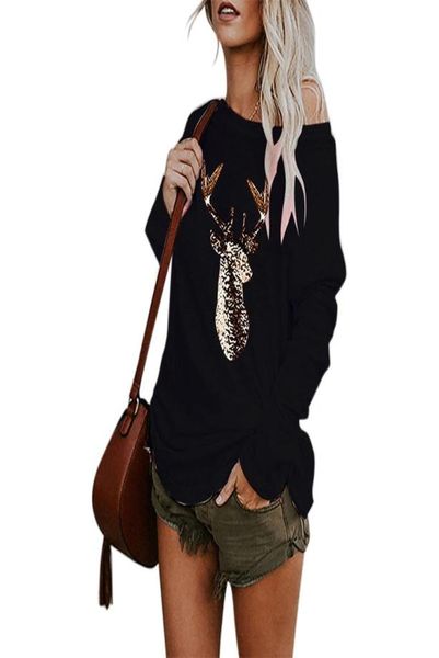 women039s tshirt vicabo christmas antlers print irregular women tshirts midlength long sleeve round collar tshirts plus size8942878, White
women039s tshirt vicabo christmas antlers print irregular women tshirts midlength long sleeve round collar tshirts plus size8942878, White