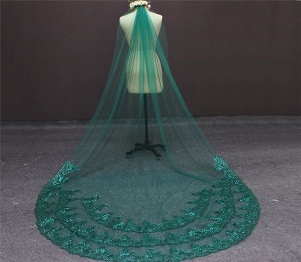 stunning green wedding veil bling sequins lace single tier partial laced bridal veil with comb1668823, Black
stunning green wedding veil bling sequins lace single tier partial laced bridal veil with comb1668823, Black
