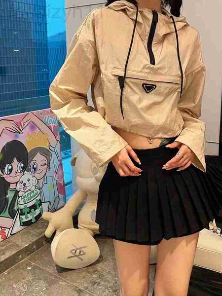 women's jackets designer p family's short hooded sun protection sprint coat 2023 summer new high grade explosive street style age, Black;brown
women's jackets designer p family's short hooded sun protection sprint coat 2023 summer new high grade explosive street style age, Black;brown