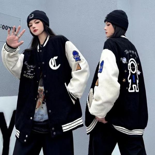 womens jackets vintage y2k clothes american retro baseball uniform jacket men and women street flocking embroidery casual couple 230809, Black;brown
womens jackets vintage y2k clothes american retro baseball uniform jacket men and women street flocking embroidery casual couple 230809, Black;brown