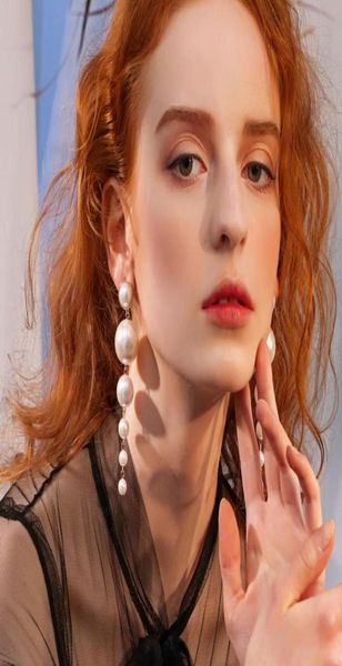 trendy elegant created big simulated pearl long dangle earrings pearls string statement clip on women wedding party gift8212823, Silver
trendy elegant created big simulated pearl long dangle earrings pearls string statement clip on women wedding party gift8212823, Silver