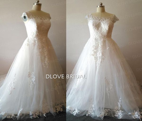 real pos robe de mariage wedding dress lace appliques off the shoulder illusion vestido de novia princess bridal d9445994, White 
real pos robe de mariage wedding dress lace appliques off the shoulder illusion vestido de novia princess bridal d9445994, White