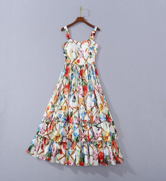 european and american women039s wear 2020 summer new style condole belt vneck laminated cake floral print dress5328821, Black;gray
european and american women039s wear 2020 summer new style condole belt vneck laminated cake floral print dress5328821, Black;gray