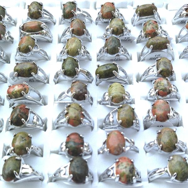 mixed lot natural unakite rings semi precious stone women's ring 50pcs/lot for women, Golden;silver
mixed lot natural unakite rings semi precious stone women's ring 50pcs/lot for women, Golden;silver