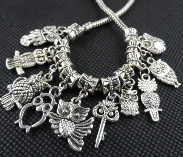 100pcs mixed tibetan silver alloy owl charms pendant dangle beads fit european jewelry making bracelet4360100, Bronze;silver
100pcs mixed tibetan silver alloy owl charms pendant dangle beads fit european jewelry making bracelet4360100, Bronze;silver