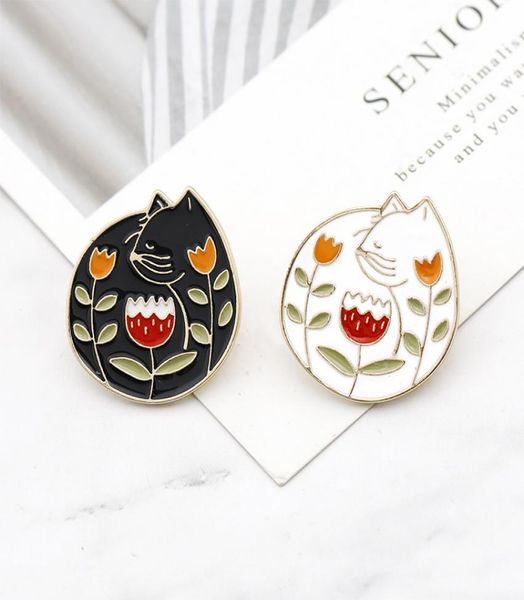 cat flower leaf pattern black and white cute cartoon personality brooch ornament creative special new trend lapels jeans1128275, Gray
cat flower leaf pattern black and white cute cartoon personality brooch ornament creative special new trend lapels jeans1128275, Gray
