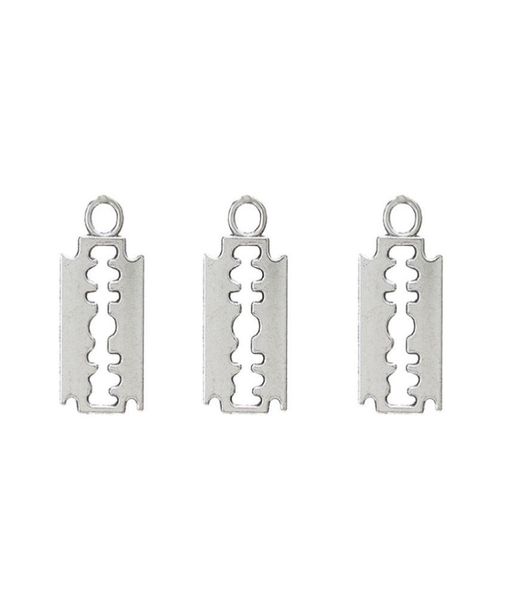 100pcslot alloy silver razor blade charms bracelet choker necklace pendant charms for jewelry making handmade craft 2411mm9295714, Bronze;silver
100pcslot alloy silver razor blade charms bracelet choker necklace pendant charms for jewelry making handmade craft 2411mm9295714, Bronze;silver