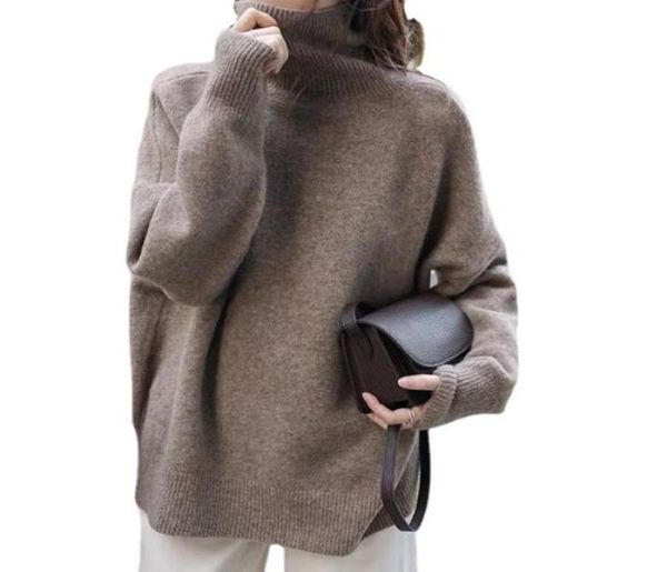 women039s sweaters turtle neck cashmere sweater women korean style loose warm knitted pullover 2021 winter outwear lazy oaf fem5391599, White;black
women039s sweaters turtle neck cashmere sweater women korean style loose warm knitted pullover 2021 winter outwear lazy oaf fem5391599, White;black