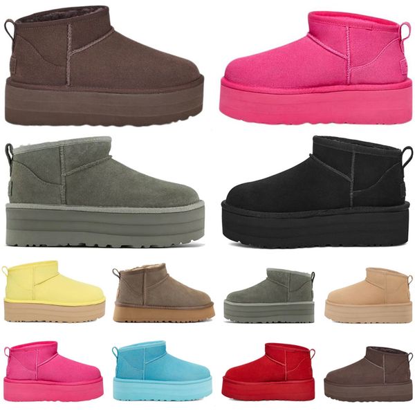 2023 ultra mini platform snow boots women classic chestnut black driftwood chocolate moss green red sky blue taffy pink yellow men women war
2023 ultra mini platform snow boots women classic chestnut black driftwood chocolate moss green red sky blue taffy pink yellow men women war