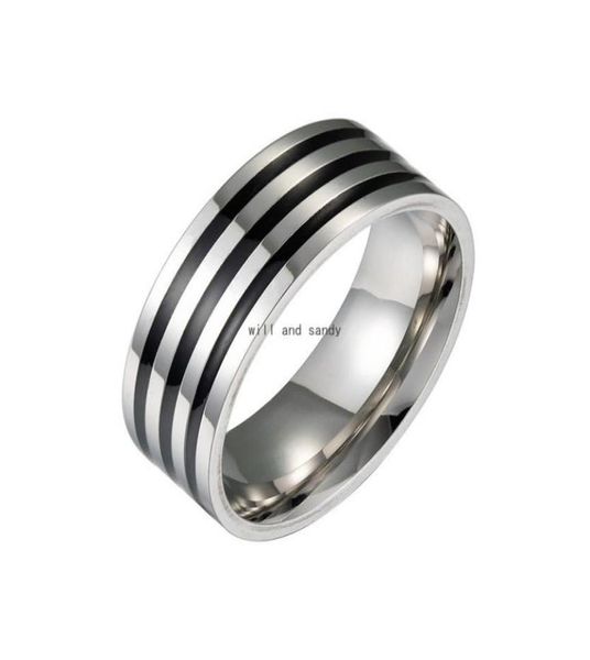 8mm stainless steel black circel ring enamel band women mens finger rings fashion jewelry will and sandy5236169, Silver
8mm stainless steel black circel ring enamel band women mens finger rings fashion jewelry will and sandy5236169, Silver