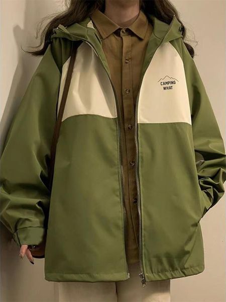 womens jackets vintage hooded jacket women autumn long sleeve windbreaker coat ladies korean fashion harajuku high street casual zipper 230, Black;brown
womens jackets vintage hooded jacket women autumn long sleeve windbreaker coat ladies korean fashion harajuku high street casual zipper 230, Black;brown