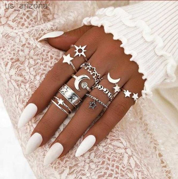 star moon rings for women fashion jewelry anillo finger ring set ear rings for girls bagues aesthetic accessories schmuck l230620, Silver
star moon rings for women fashion jewelry anillo finger ring set ear rings for girls bagues aesthetic accessories schmuck l230620, Silver