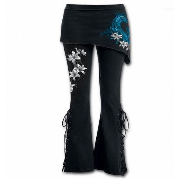 plus size 5xl women casual high waist laceup flare pants floral gothic stretch bell bottoms dance hippie trousers pantalon 11409355, Black;white
plus size 5xl women casual high waist laceup flare pants floral gothic stretch bell bottoms dance hippie trousers pantalon 11409355, Black;white