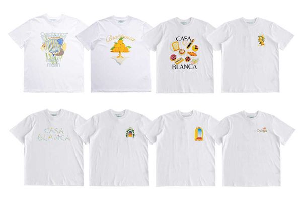 casablanca mens designer t shirt fashion brand printed pattern loose casual round neck men's short sleeve t-shirt summer high street, White;black
casablanca mens designer t shirt fashion brand printed pattern loose casual round neck men's short sleeve t-shirt summer high street, White;black