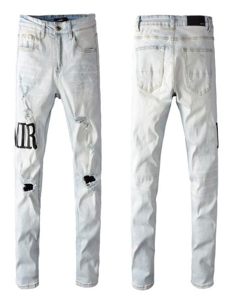 pop luxury brand designer mens jeans casual letter printed white color jean ripped holes skinny motorcycle denim pants4387983, Blue
pop luxury brand designer mens jeans casual letter printed white color jean ripped holes skinny motorcycle denim pants4387983, Blue